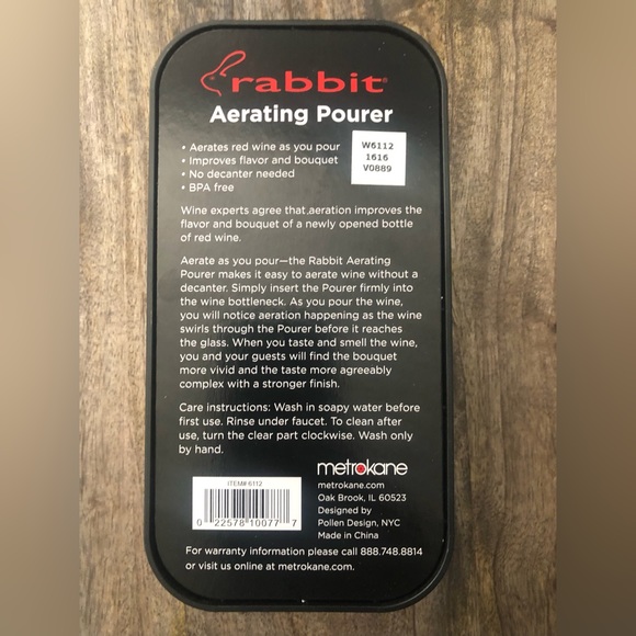 NEW - Rabbit Aerating Pourer - Picture 4 of 4